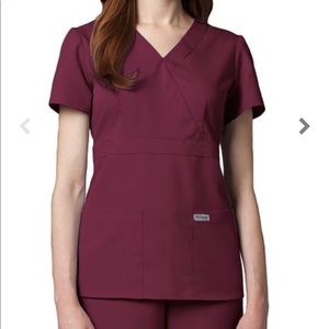 Used Greys Anatomy Wine Scrub Set